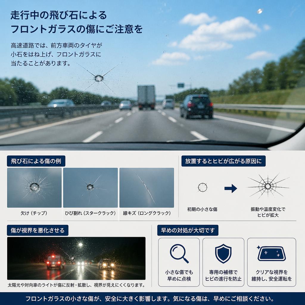 飛び石によるリスク