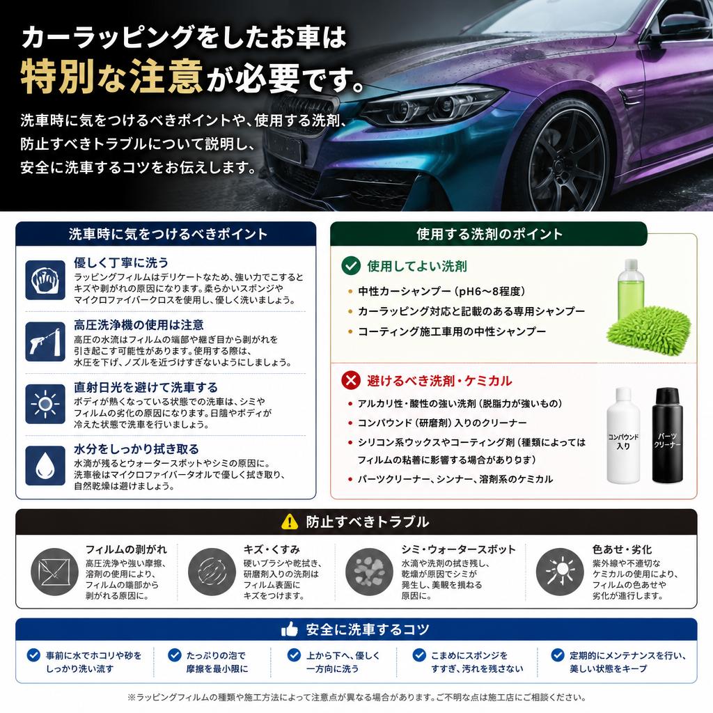 洗車の際の注意点