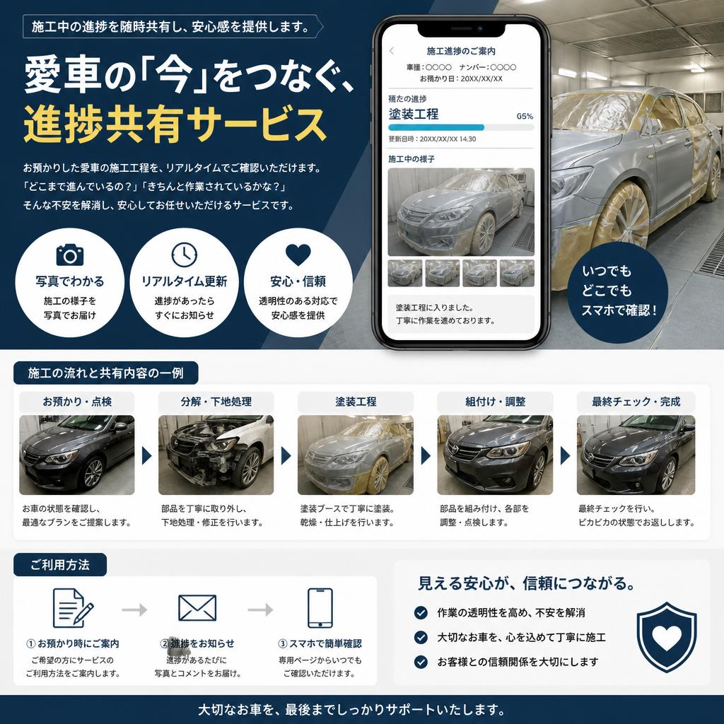 施工の流れと進捗共有