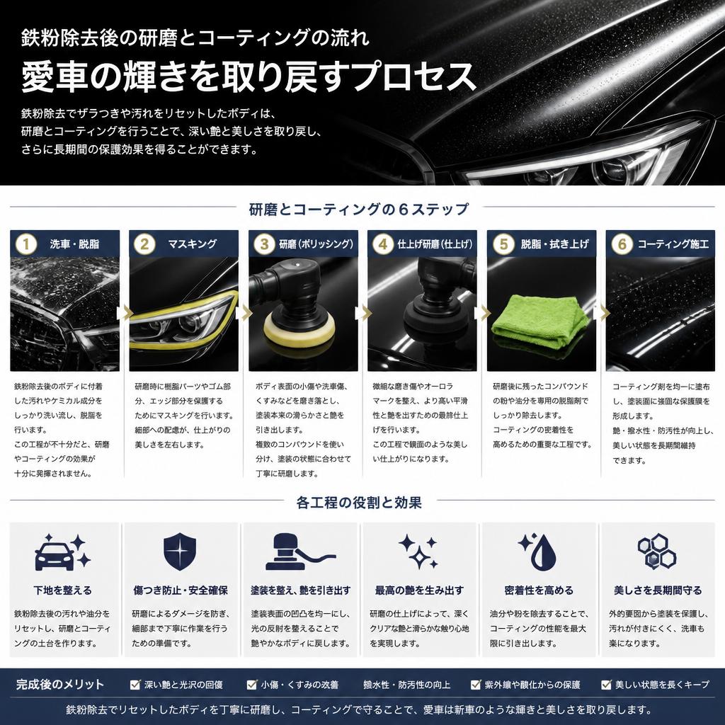 3. 研磨とコーティングの工程
