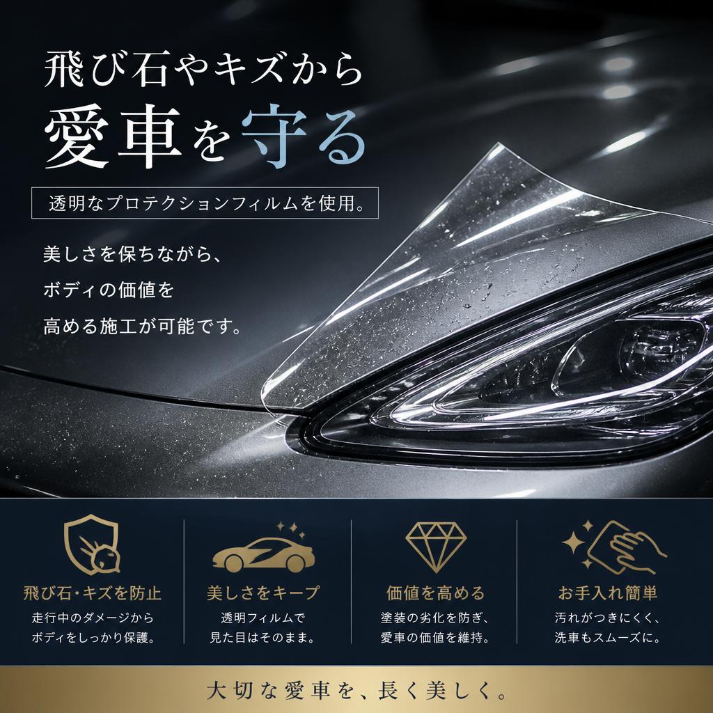 保護と美しさを両立するプロテクションフィルム