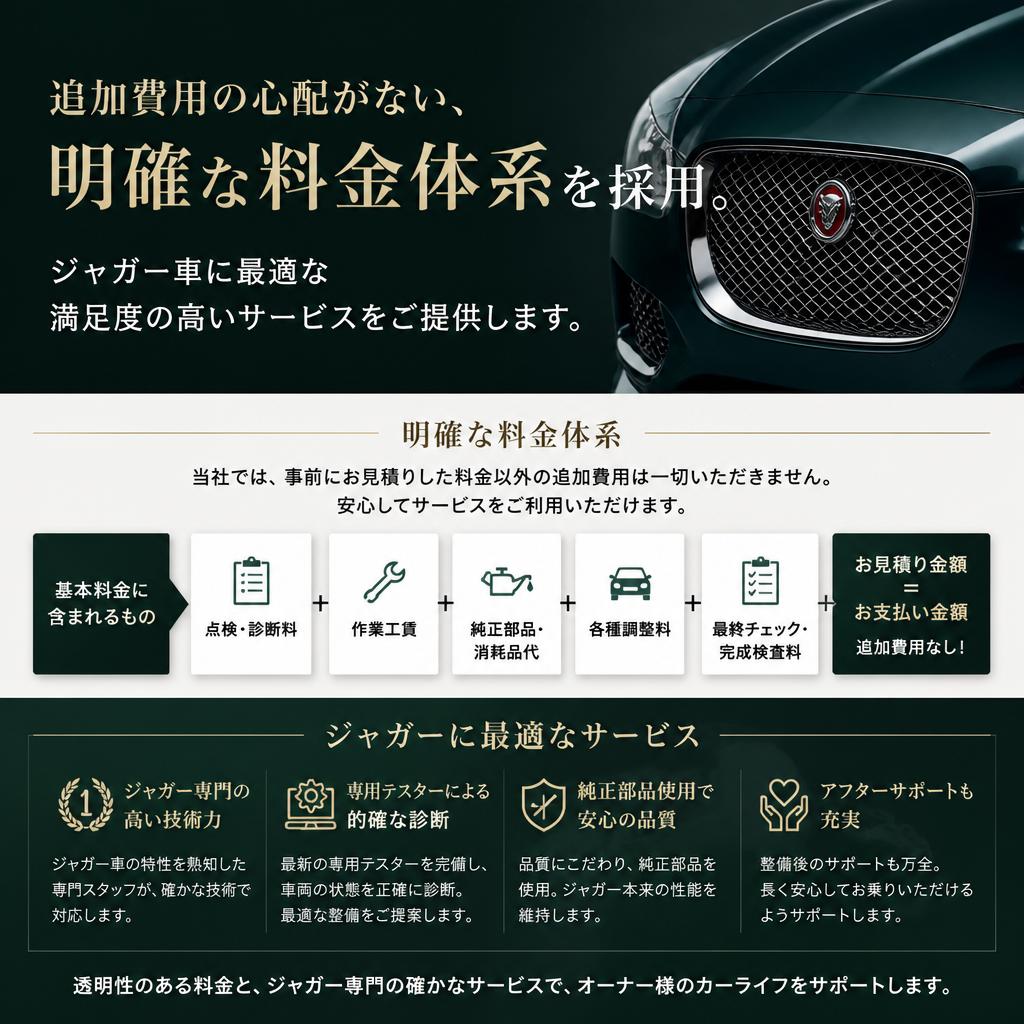 透明な料金体系で明瞭なサービス