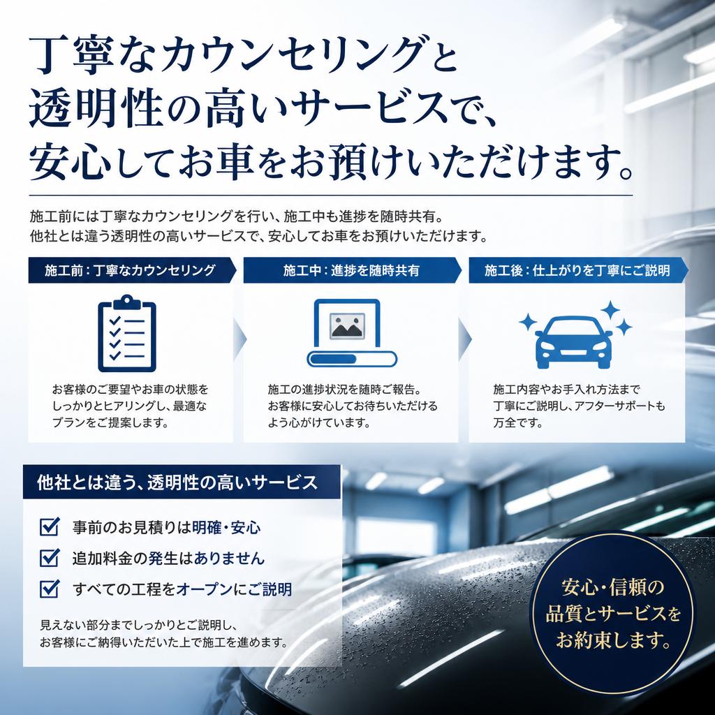安心の施工プロセス