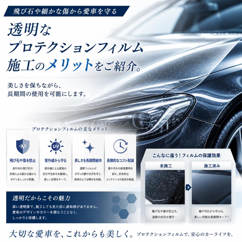 保護性能も兼ね備えたカーラッピング