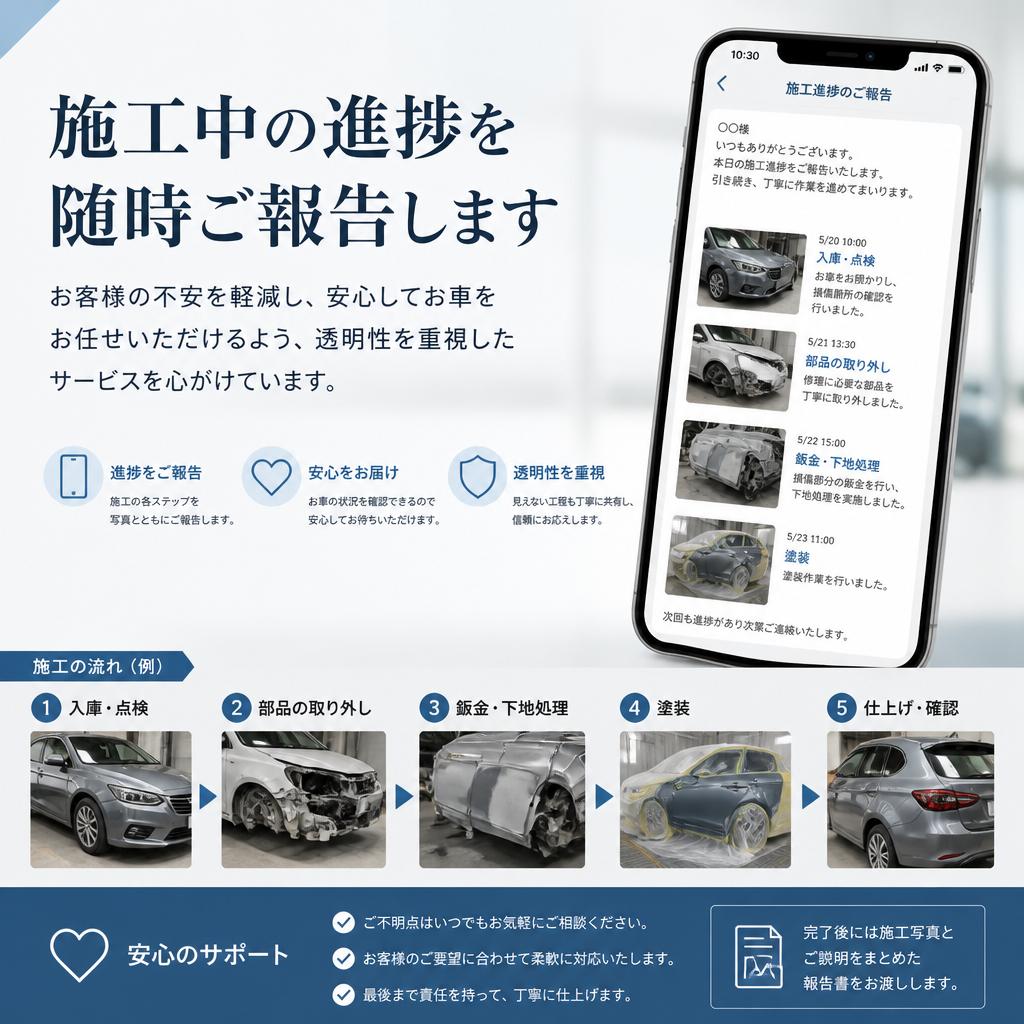 透明性の高い施工プロセス