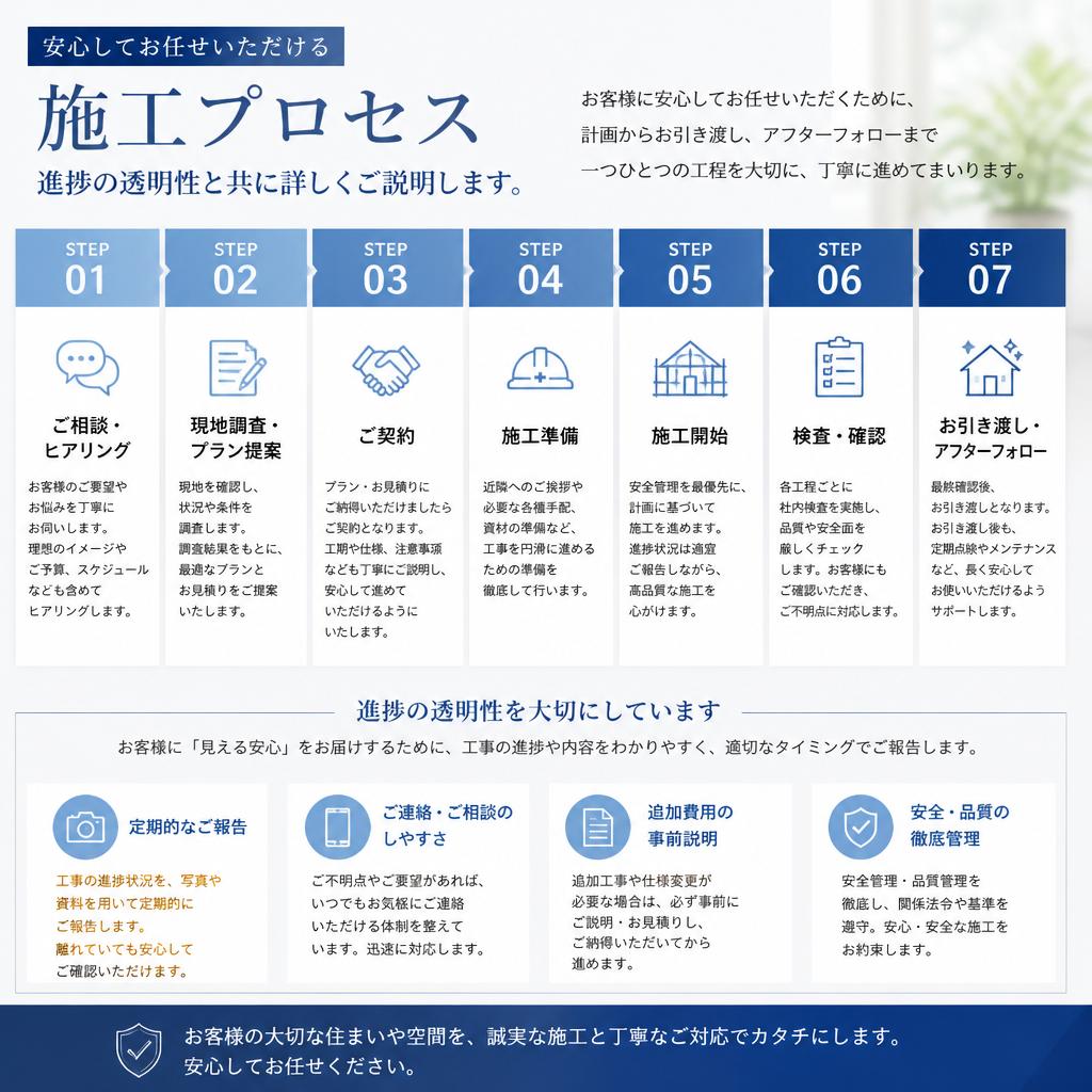施工プロセスのご紹介