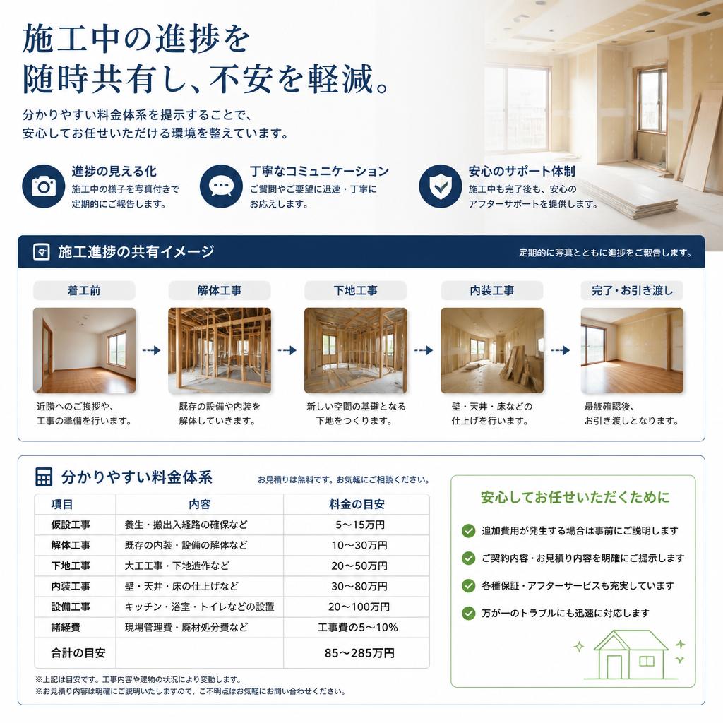 施工プロセスの透明性
