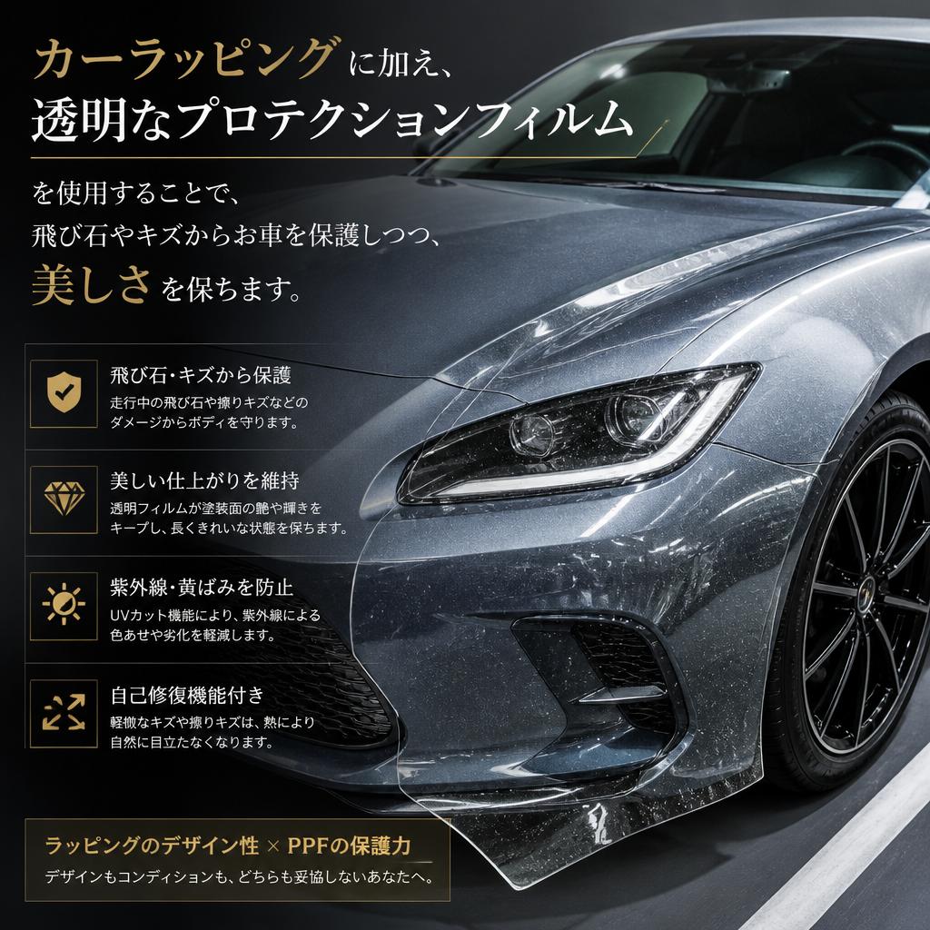 愛車の価値を守るプロテクションフィルム