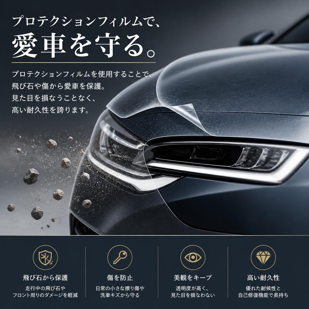 透明なプロテクションで安心のクオリティ
