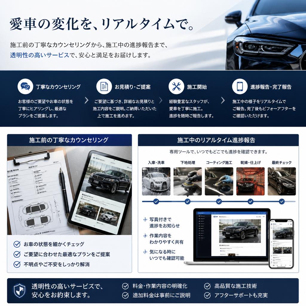 安心の施工プロセス