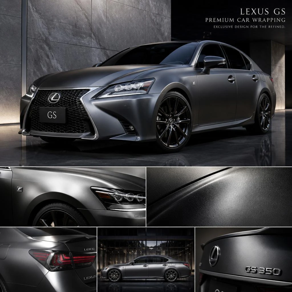 LEXUS GSの魅力を引き出すカーラッピング。福岡でカーラッピングは株式会社Xceed Design Garage