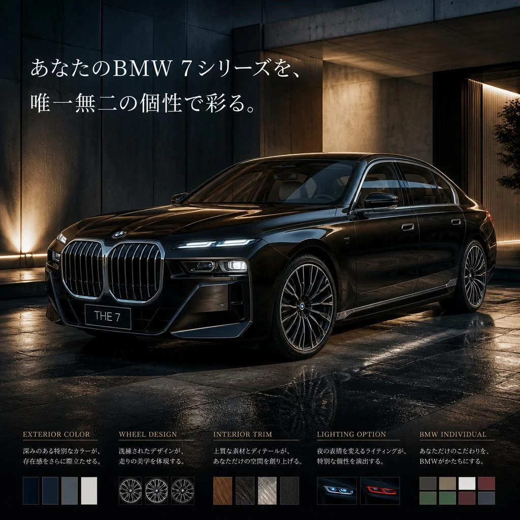 BMW 7シリーズを、唯一無二の個性で彩る。福岡でカーラッピングは株式会社Xceed Design Garage