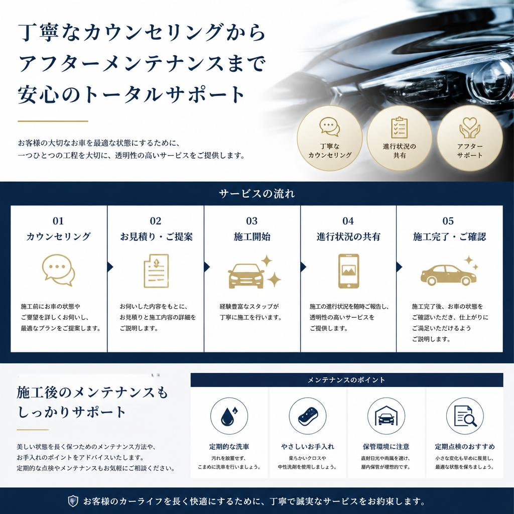 安心の施工プロセス