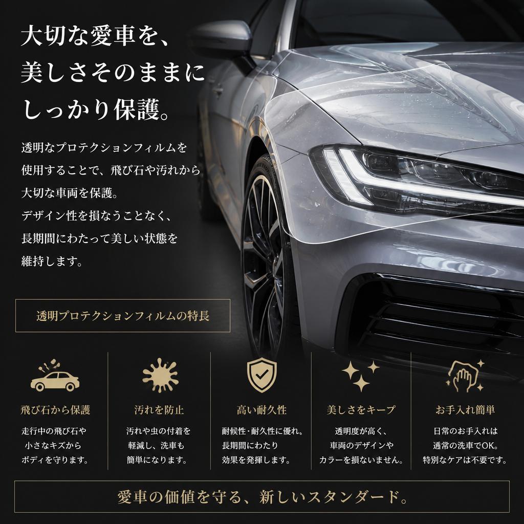プロテクションフィルムで美しさを保つ