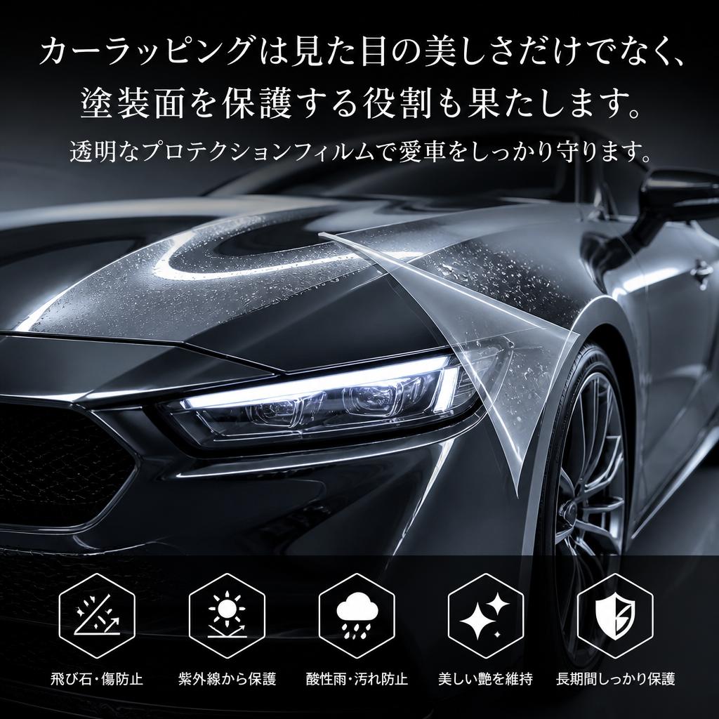 カーラッピングで保護と美しさを両立