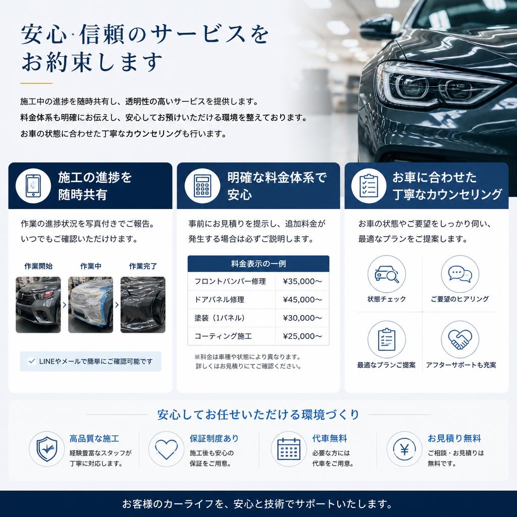 安心の施工プロセス